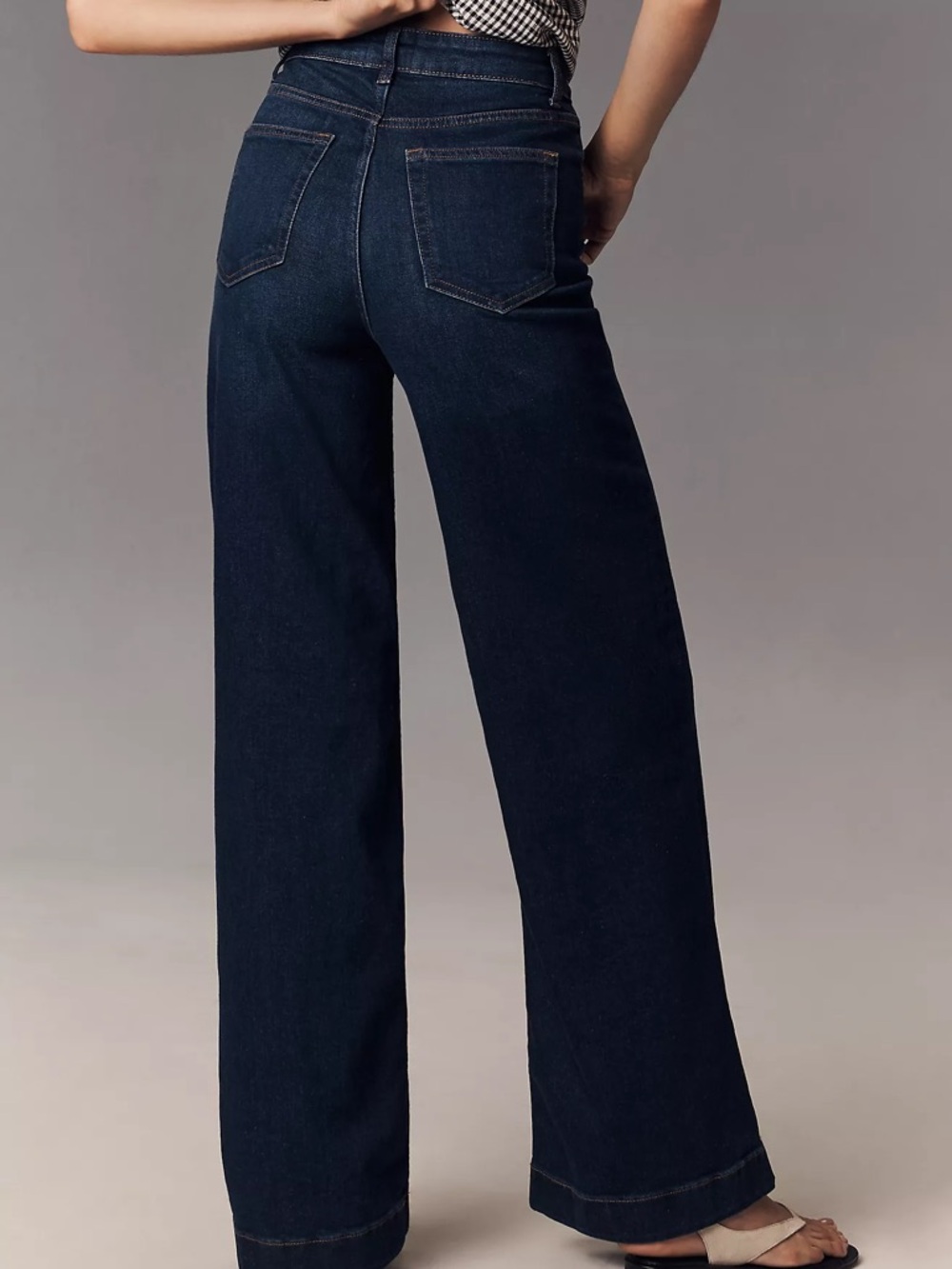 Reformation Bex Dark Blue Denim Jeans - Picture 7 of 8